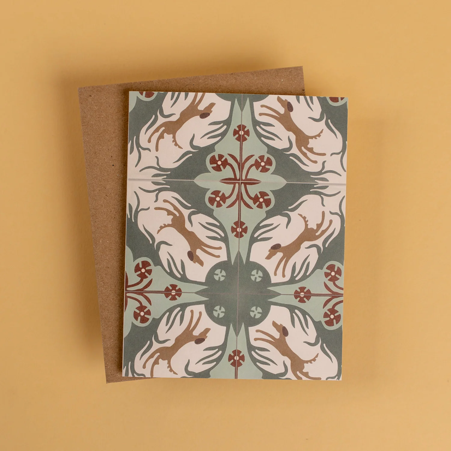 Adam Trest Stationery | Hounds Tile Card