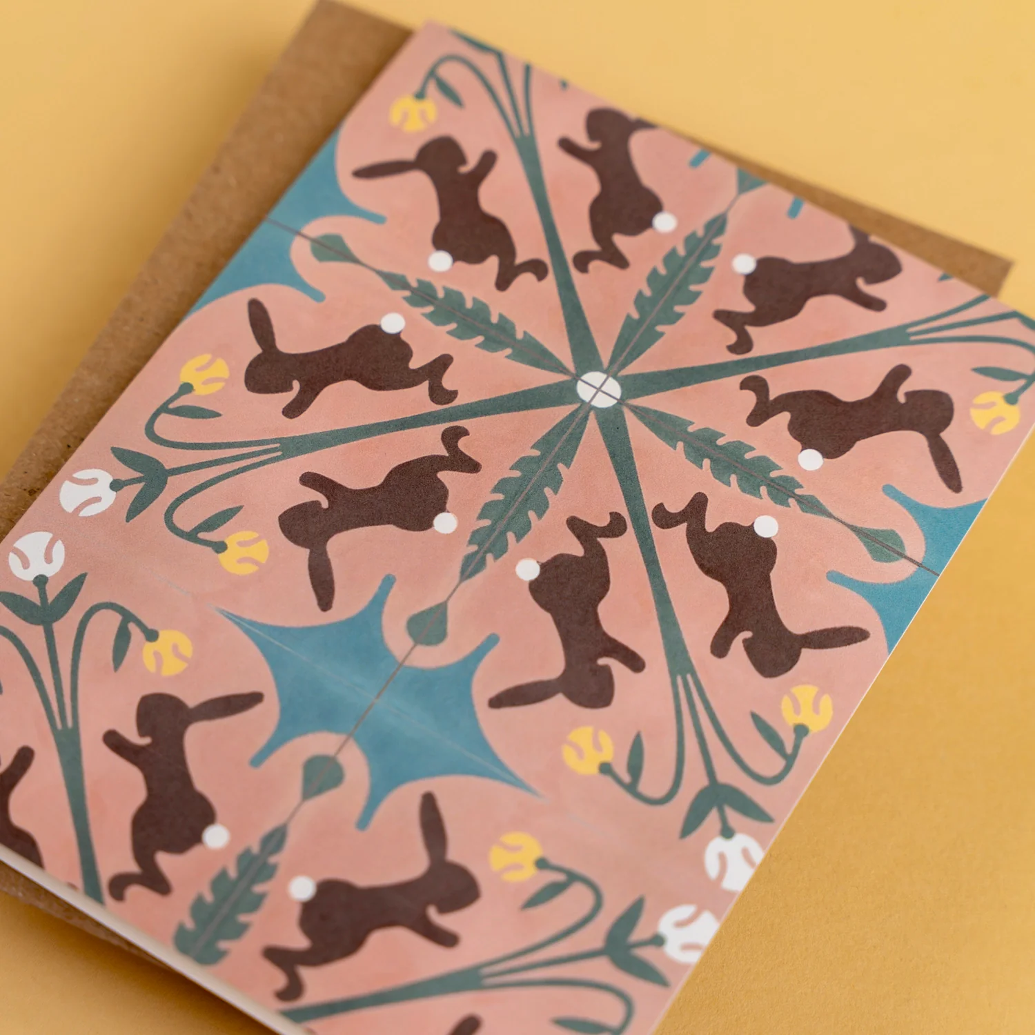 Adam Trest Stationery | Rabbits Tile Card