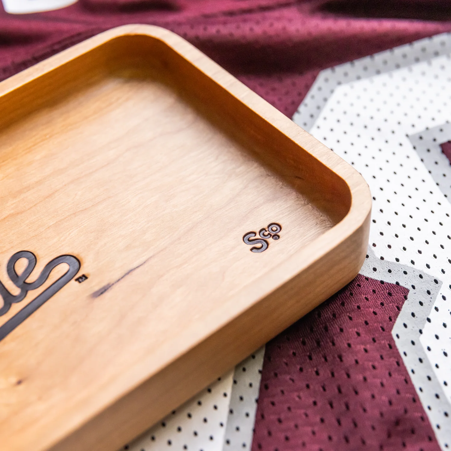 Cherry Mississippi State Wooden Valet