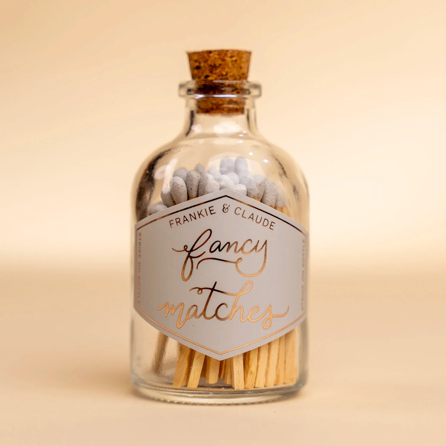 Fog Gray Fancy Matches Small Jar