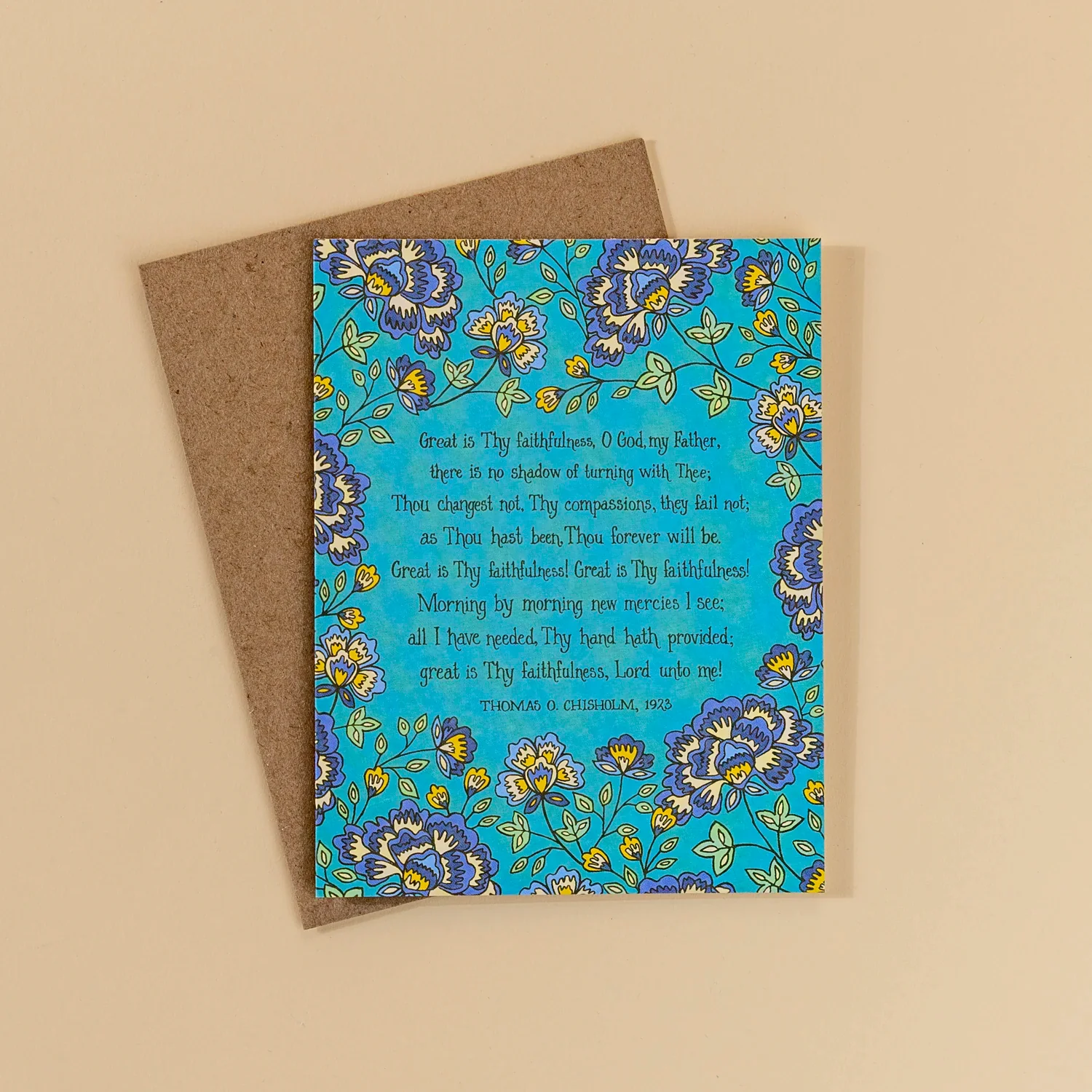 Great Is Thy Faithfulness Hymn Greeting Card
