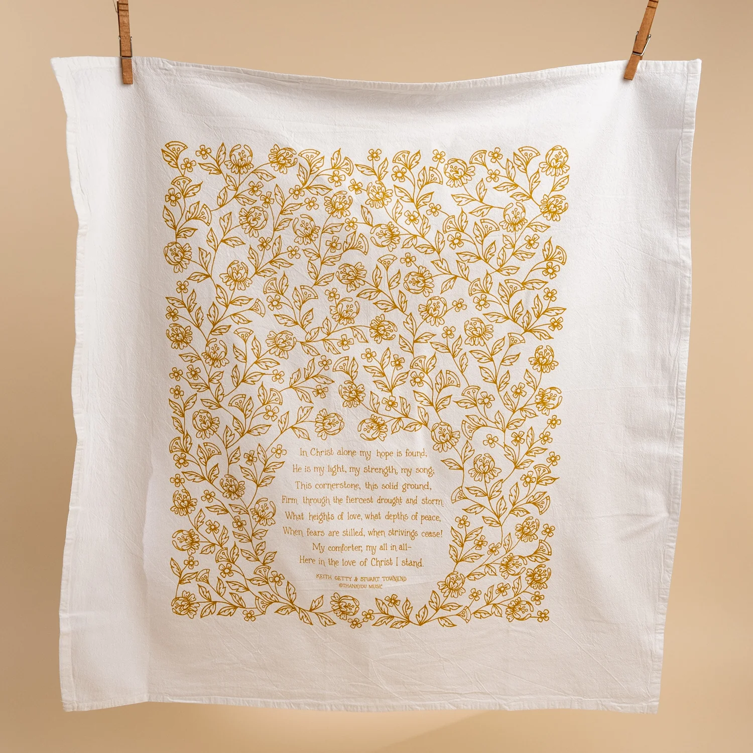 In Christ Alone Hymn Tea Towel