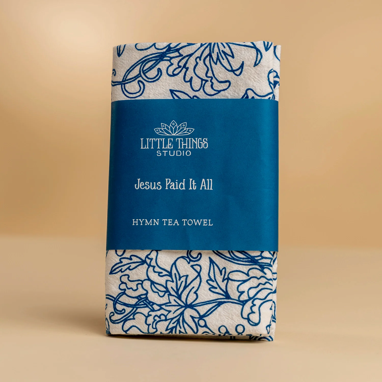 Jesus Paid it All Hymn Tea Towel