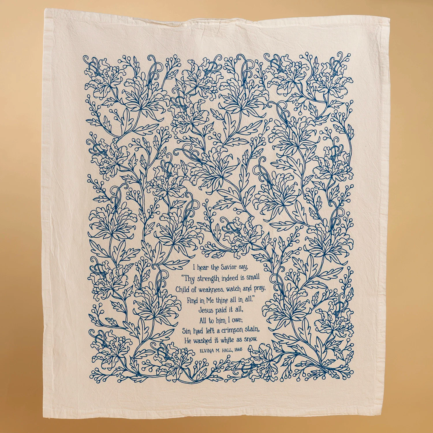 Jesus Paid it All Hymn Tea Towel