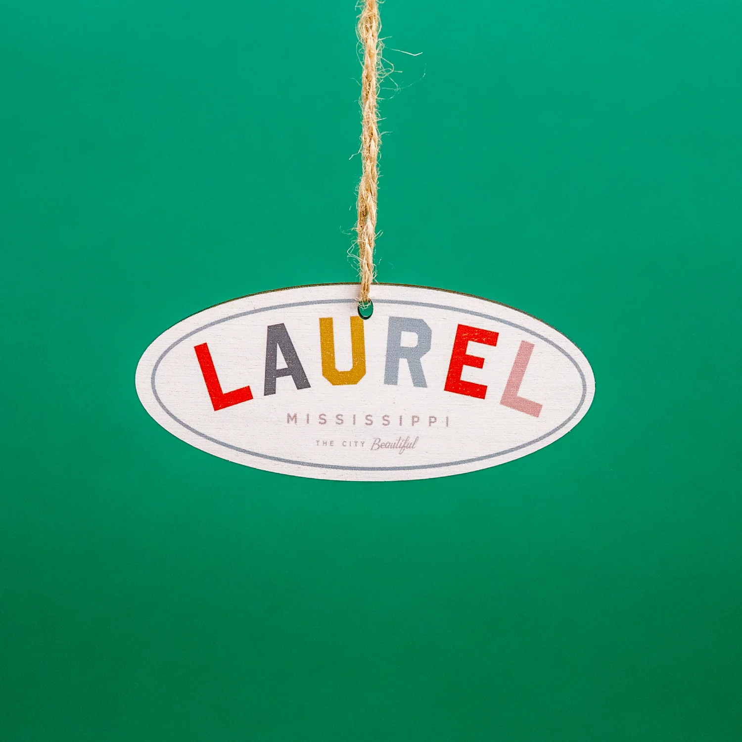 Laurel Colors Wooden Ornament