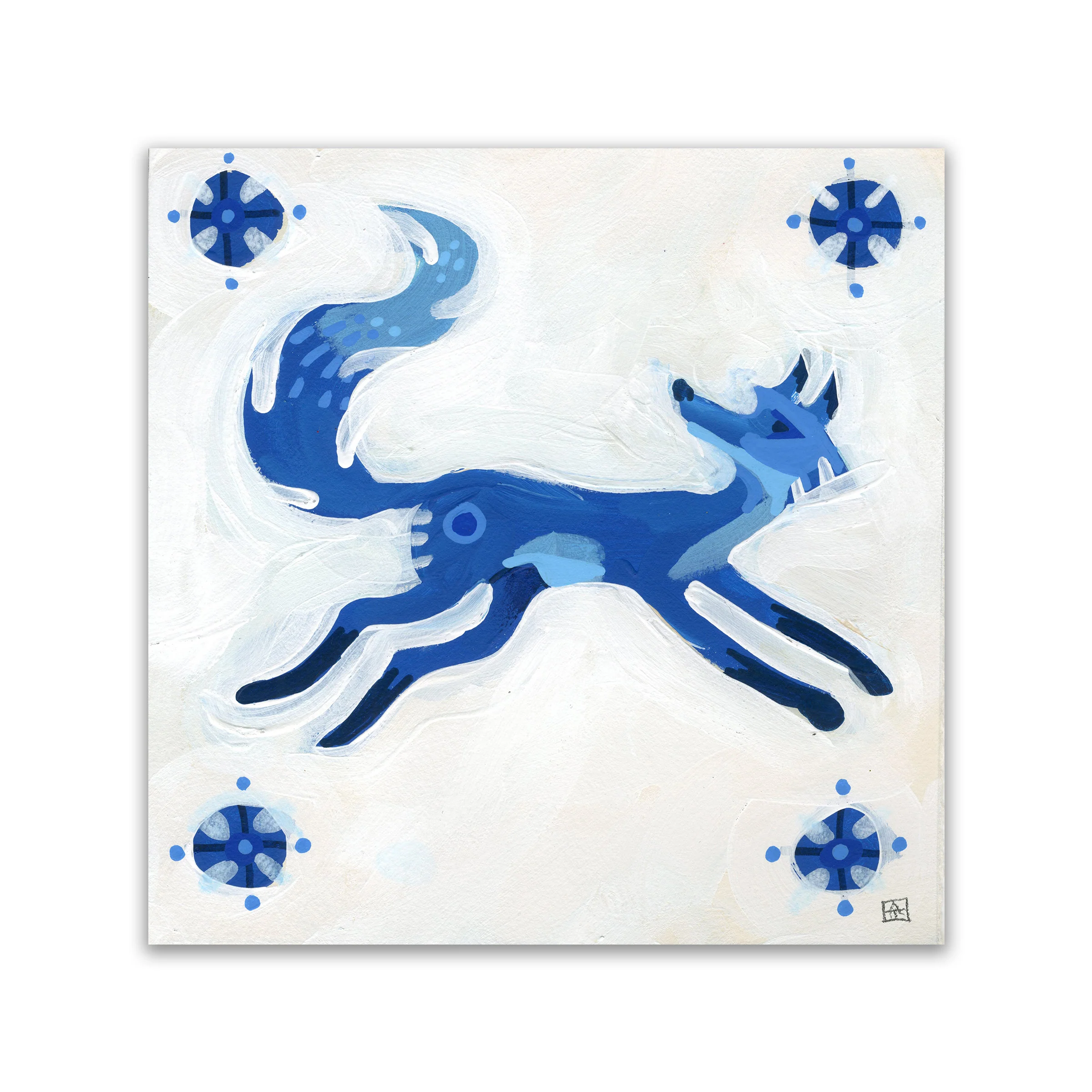 Adam Trest Azul | Fox Tile Print