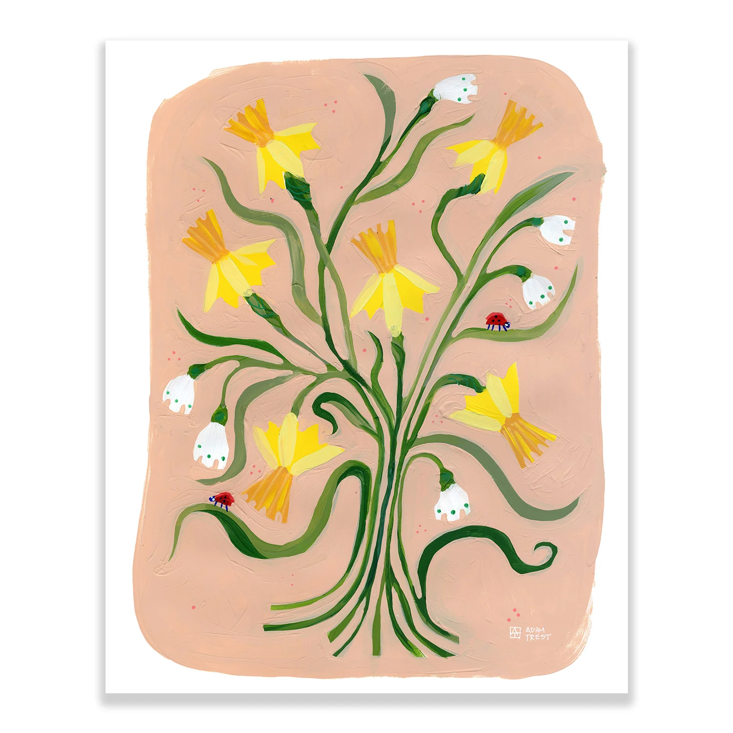 Adam Trest Backyard Bouquet | First Bouquet of Spring Print