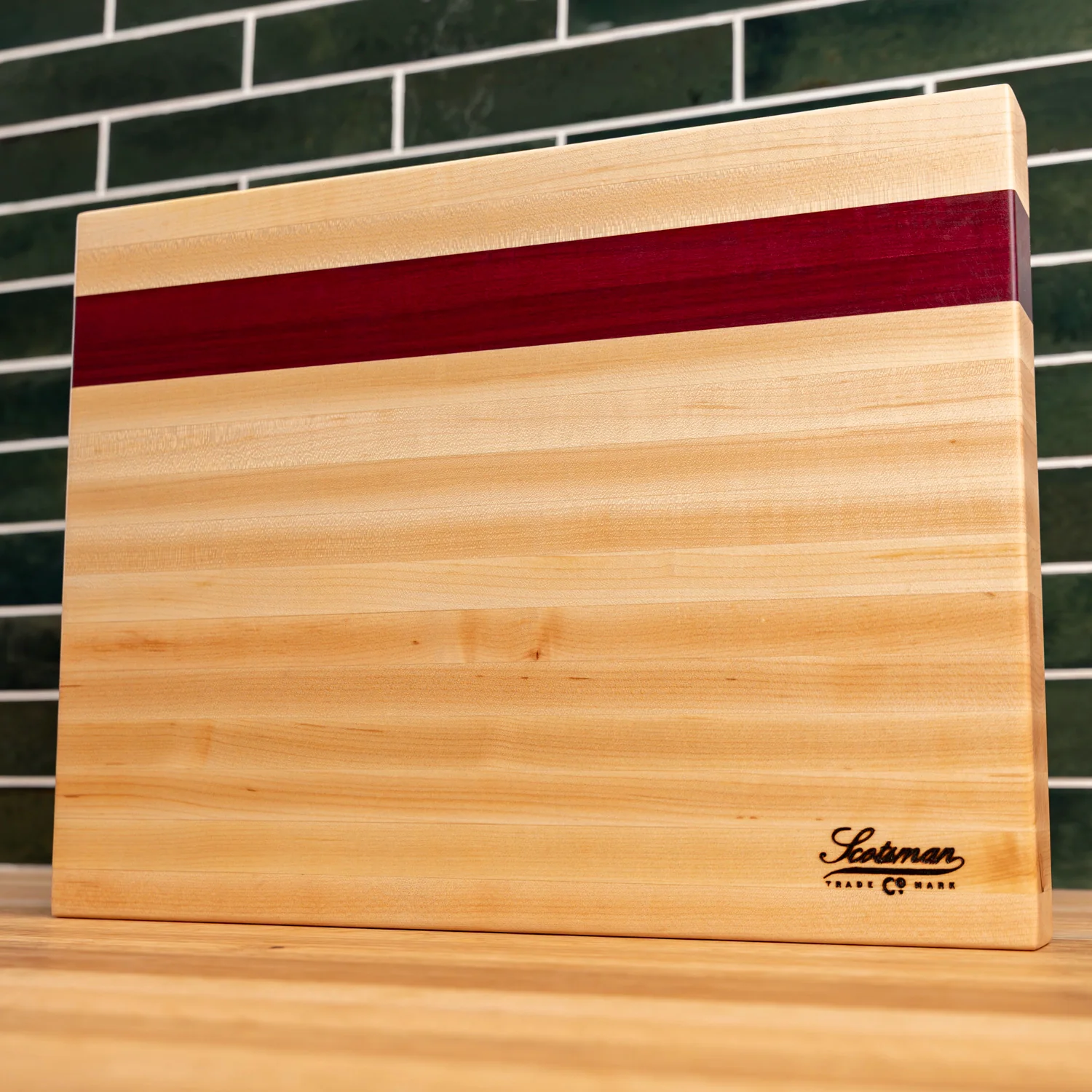 Maple & Purple Heart Butcher Block