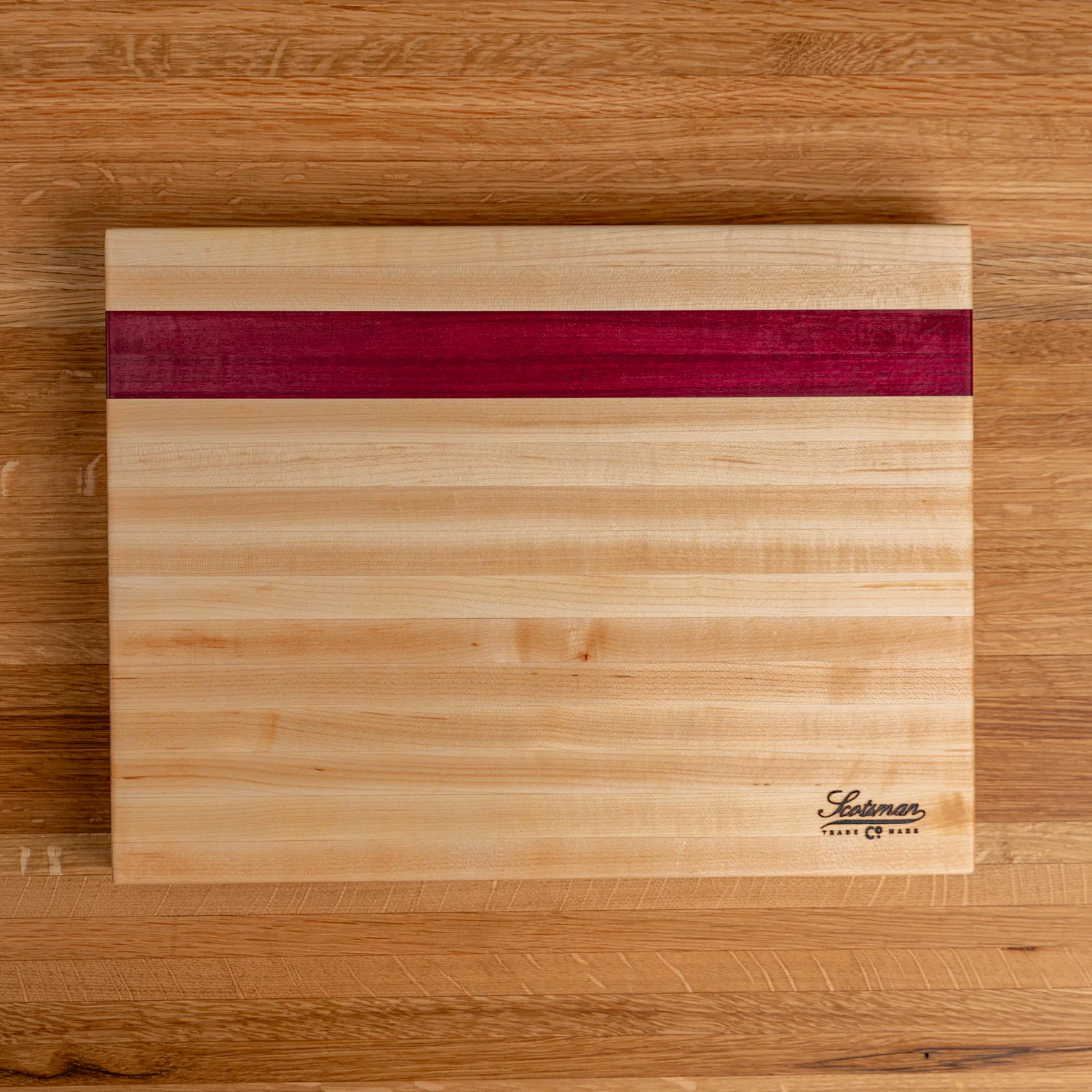 Maple & Purple Heart Butcher Block