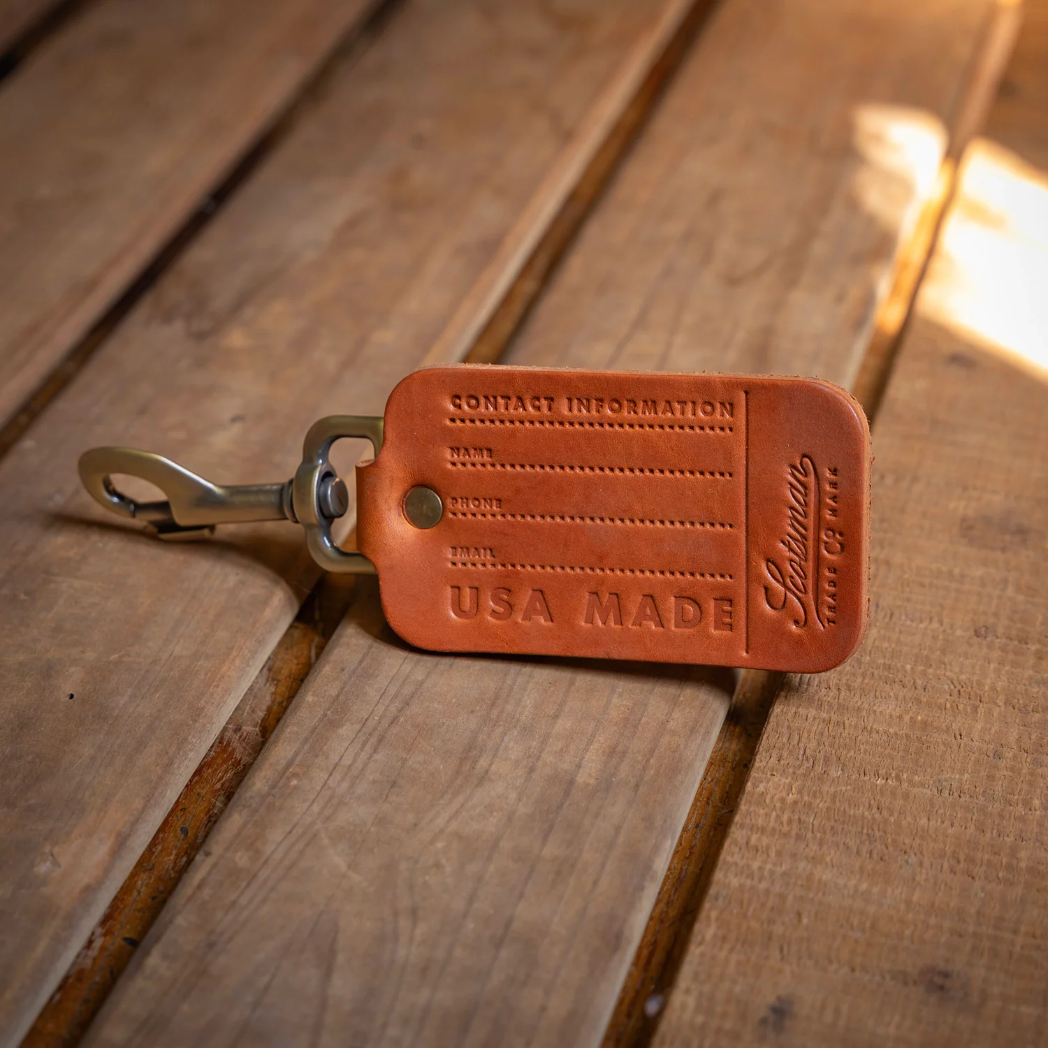Scotsman Leather Luggage Tag