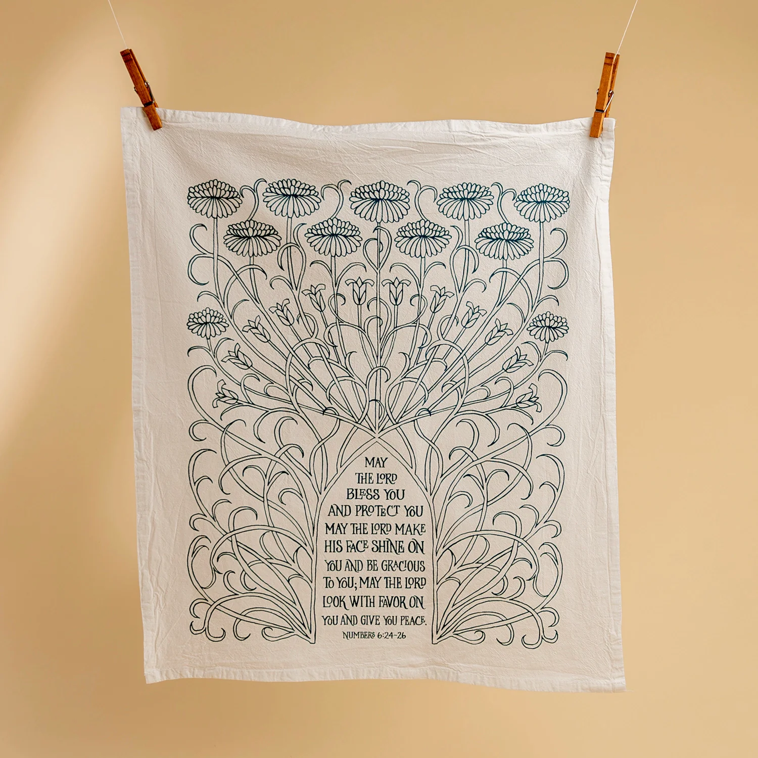 The Blessing Hymn Tea Towel