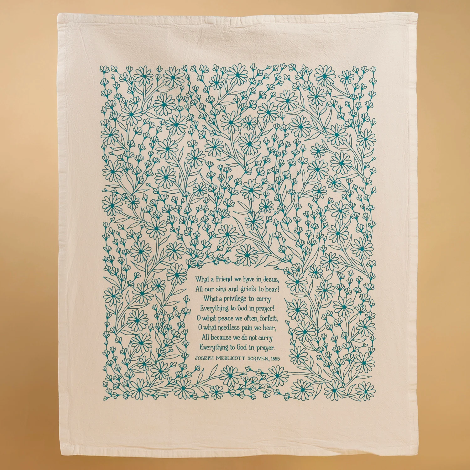 What A Friend Hymn Tea Towel