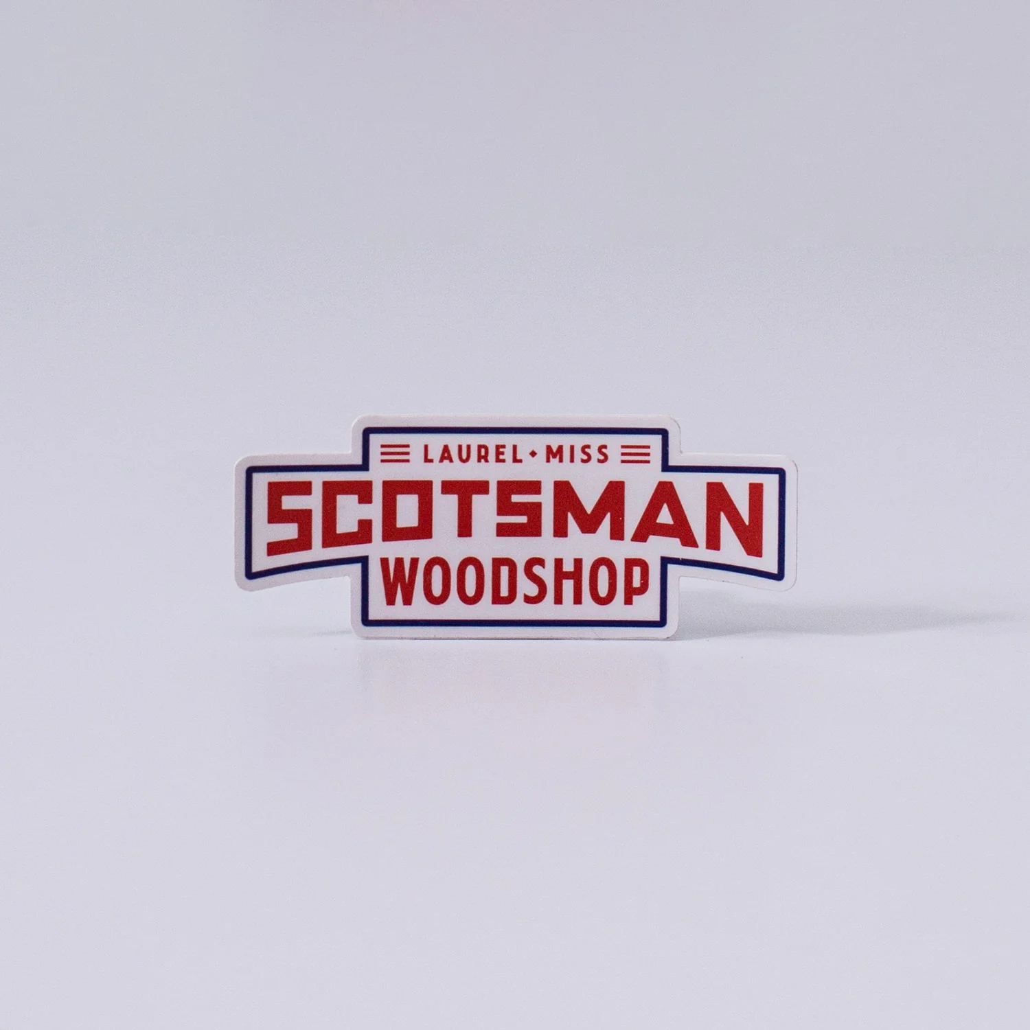 White Scotsman Woodshop Die Cut Decal