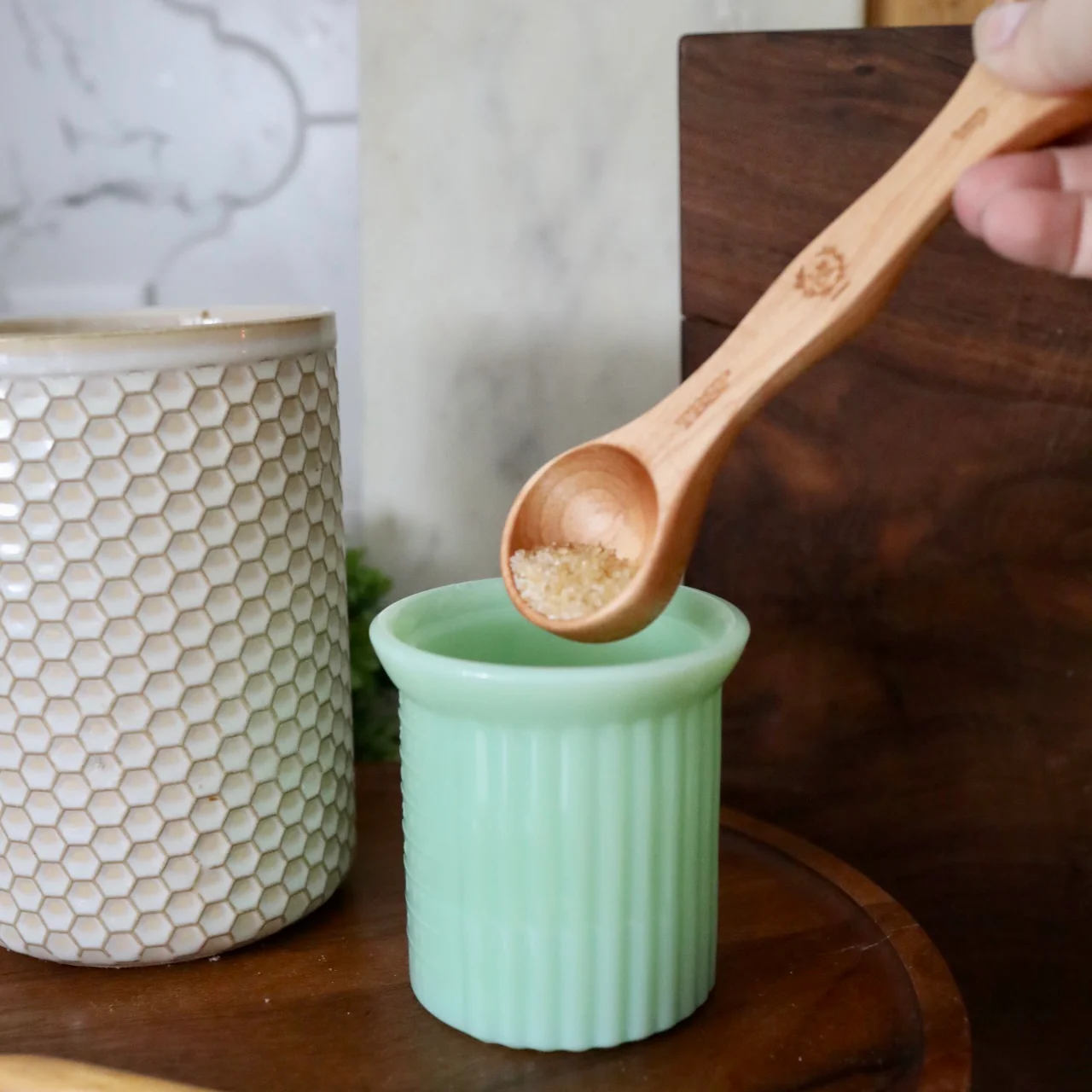 Wooden Measuring Spoon - 7.25"