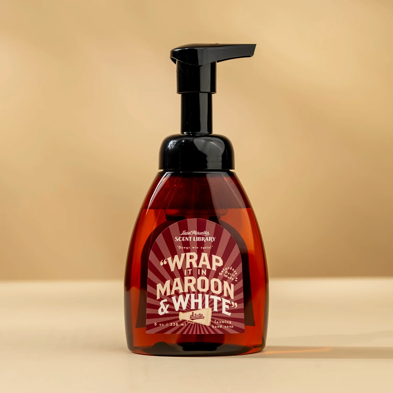Wrap it in Maroon & White Foaming Hand Soap