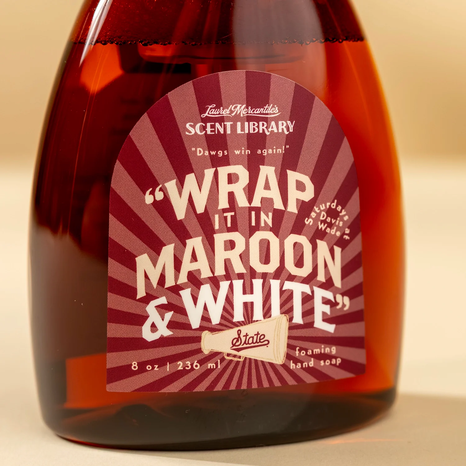 Wrap it in Maroon & White Foaming Hand Soap
