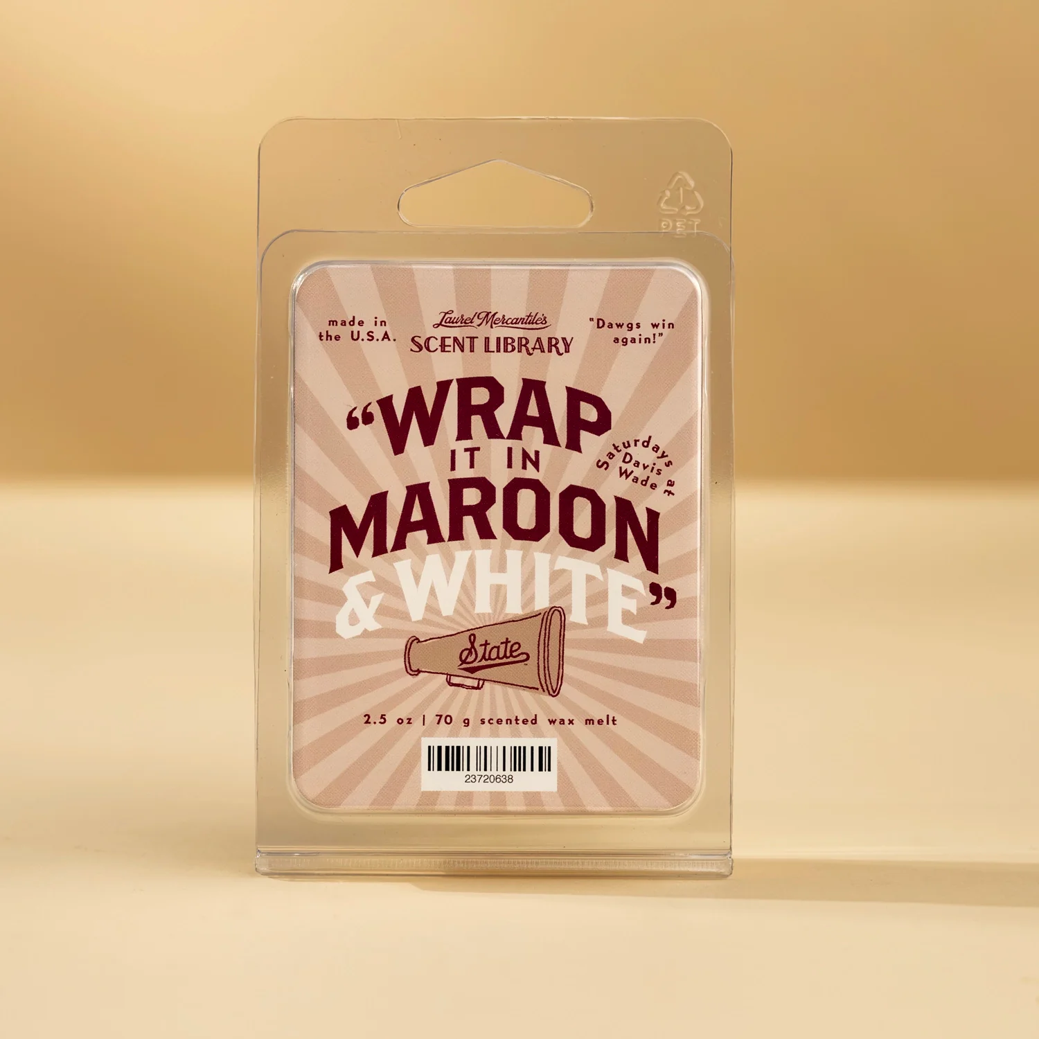 Wrap It In Maroon & White Wax Melt