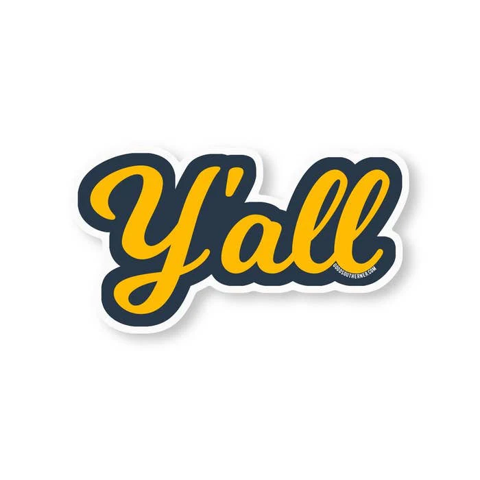 Y'all Vinyl Sticker