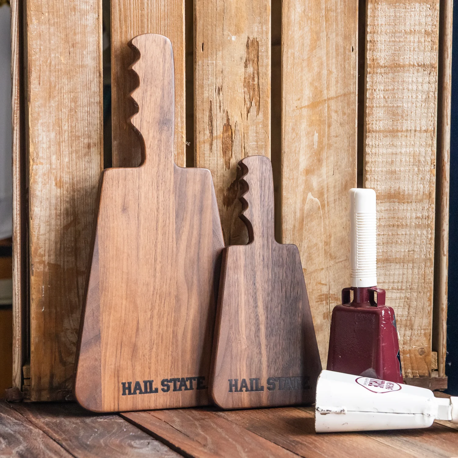 Walnut Cowbell Serving Board