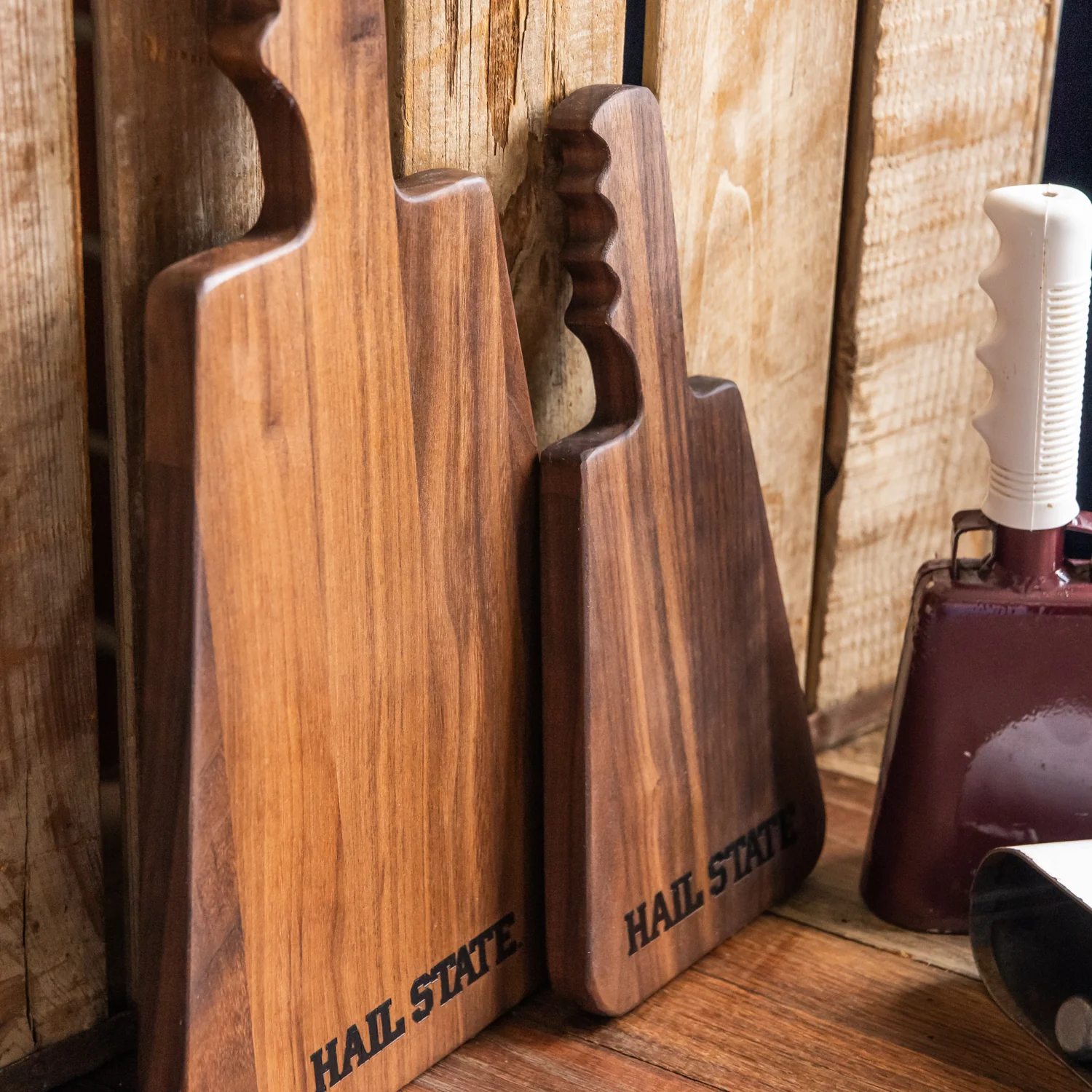 Walnut Cowbell Serving Board