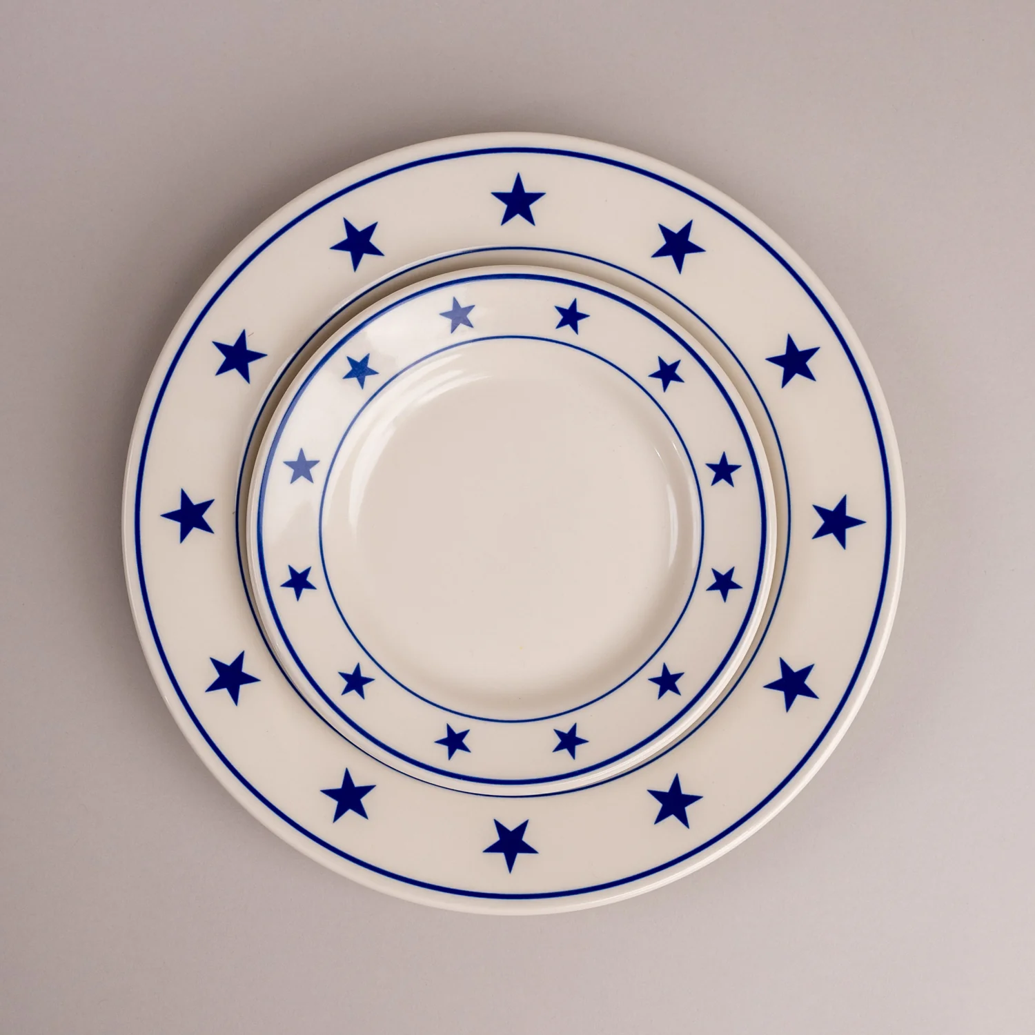 Blue Stars Dinner Plate