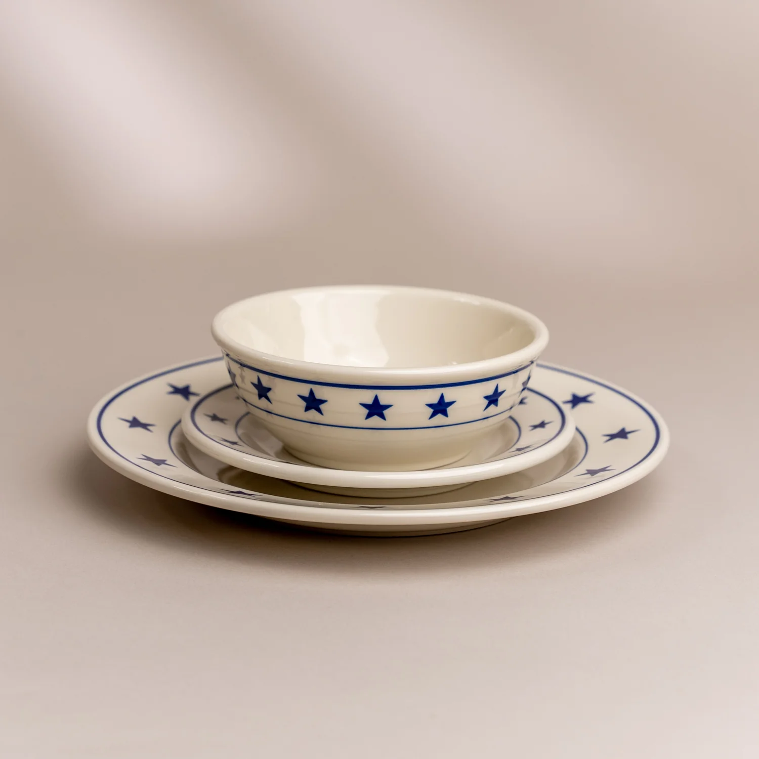 Blue Stars Nappy Bowl